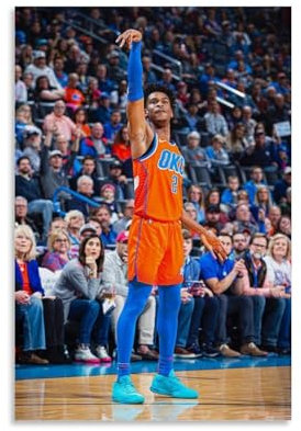 GOORAL Shai Gilgeous-Alexander, Basketball-Stern, Sportposter, Bild, Druck, Leinwand, Wandmalerei, Kunst, Dekor, moderne Heimkunstwerke, Geschenkidee, 40 x 60 cm