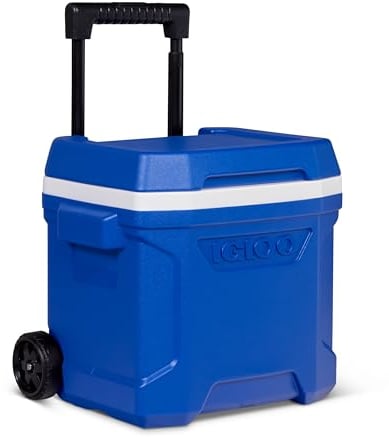 IGLOO Pasive Profile II 16 - Nevera térmica con asa telescópica y Ruedas (15 L), Color Azul