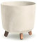 Gardening Naturally Indoor Plant Pot Zinnia Stylish and Durable Planter for Houseplants (Cylindrical Pot 29.8cm x 28.5cm - Cream)