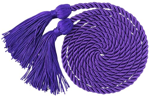 Smbcgdm Mütze, Kleid, Ehrenkordel, Abschlussfeier, Dekoration, Seil mit Quaste, Starkes Material, Garn für Zeremonie Violett