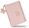 WisePoint Frauen Geldbörsen, PU Leder Karte Geldbörse Kreditkartenhalter für Frauen und Mädchen, Damen Geldbörsen mit Schmetterling Anhänger zum Einkaufen, Reisen, Dating (pink)