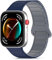 CHANRASI Correa magnética compatible con Huawei Watch Fit 4/Fit 4 Pro/Fit 3,pulseras deportivas de silicona Magnet Link pulsera de repuesto,Azul medianoche Gris