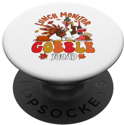 Lunch Monitor Gobble Squad Thanksgiving Turkey Sunglasses PopSockets mit austauschbarem PopGrip