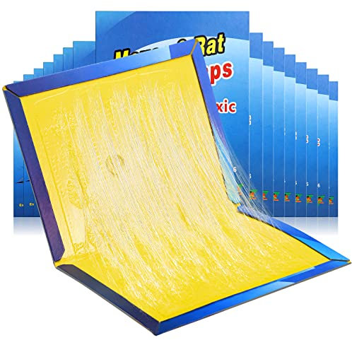 Plaques Collantes Souris, Plaque Glue Rat, Plaques de Glu Anti Souris Anti Rat, 15 Plaques Colle pour Souris
