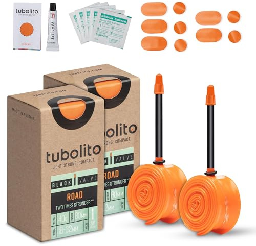 Tubolito Road 700C x 18-32mm Tube | Light, Strong & Compact | Rim & Disc Brake Compatibility | 2X Puncture Protection