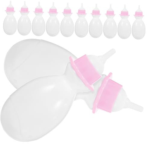 Vaguelly 12pezzi Miniature Bottles Colorate Bottiglie Giocattolo Per Ragazzo Ragazza Accessori Per Gioco Di Ruolo Decorazioni Per Feste e Shower Realistiche e Resistente Plastica Regali Per