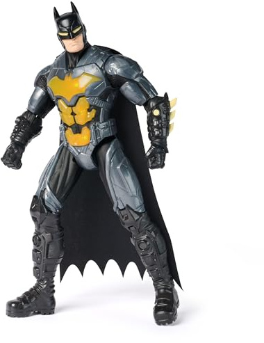 DC Comics Batman Night Flare Action Figure, 12-Inch | Light-Up Chest Plate, 24 Sounds & Phrases, 11 Points of Articulation, Superhero Toys for Kids & Collectors Ages 4+