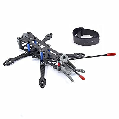 Leichter X-Typ-Rahmensatz Kompatibel mit 3 Zoll 150 mm und 4 Zoll 175 mm FPV-Drohnen-Quadrocopter, hergestellt aus 3K-Kohlefaserplatte und 3D-Druck(4INCH 175MM)