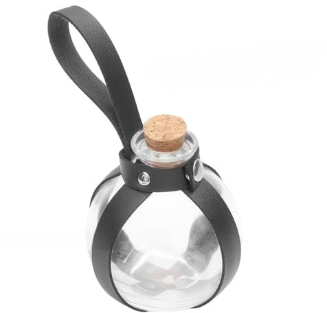 Hexenzauberer Dunkle Magische Flasche Mittelalter Glasflasche mit Korkverschluss Halloween Kostüm Cosplay Zubehör