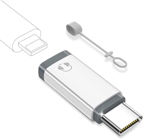 bakibo Adaptateur Lightning vers USB C Audio, Adaptateur Lightning vers USB C AUX per Écouteurs Supporter Microphone Commandes intégrées pour i Phone 15 16 i Pad S25 S24 (Ne supporte Charge), Blanc