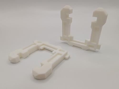 Lot de 2 clips de tiroir à fermeture douce pour Cooke & Lewis – Kit de réparation de 2 pièces – Compatible avec les cuisines B&Q IT MFI – 2 clips avant blancs – Fixation avant du tiroir