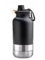 3 in 1 Portable Dog Travel Water Bottle with Detachable Food & Water Bowls, Insulated Accessories, Perfect For Any Trip, Stainless Steel (Black)