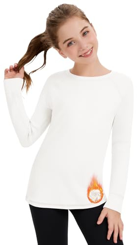 Soneven Thermo Langarmshirts Mädchen Pullover Jungen Unterwäsche Kinder Langarm Sportshirt Long Sleeve Unterhemden Thermo Oberteil