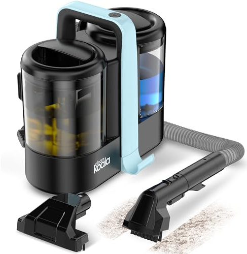 Cleankoala Teppichreiniger 450 W – 2,2 L Tank, 3‑in‑1 Fleckenentferner für Teppiche, Polster, Matratzen & Autositze – Inkl. 3 Reinigungstabletten, kompakt & effizient