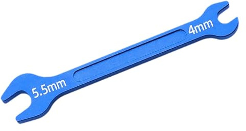 Guohetuk Schraubenschlüssel, Modellbau Reparaturwerkzeug, Zugstangenschlüssel Aus Aluminiumlegierung für RC Autos, Blau
