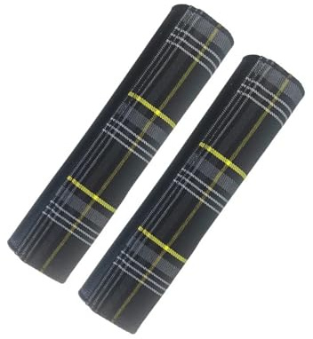 Sicherheitsgurt Polster Für VW MK7 Für GTD Für GTE Für GTI Orange Tartan Innendekor Autositzgurtbezug Schulterpolster Komfort Gurtschoner(Yellow)