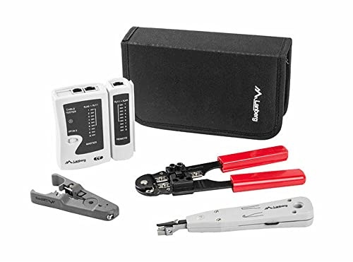 LANBERG Network Tool Kit NT-0301,Tester,Stripper,CRIMPER,INSERTION Tool