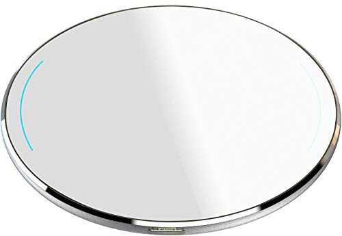 TOZO W1 Chargeur sans Fil, Pad de Chargement Rapide Certifié Qi 10W avec Technologie de ContrôLe Numérique par Ordinateur en Aluminium d'Aviation, Compatible avec iPhone 14 13, Samsung Galaxy Series