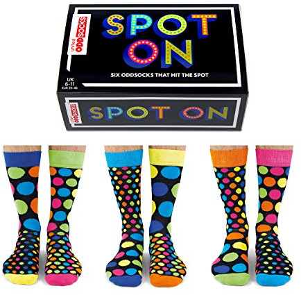 United Oddsocks - Spot On - Herren Socken - Punkte - Gr.: 39 - 46