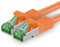 1aTTack.de Câble Réseau Cat7 Cat 7 10 GB/s - 1x 7,5m - RJ45 Ethernet LAN DSL Routeur Modem - Orange