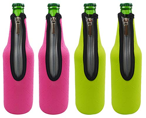 AF-WAN Neopren-Reißverschluss-Bierflaschen-Hülle, Bierflaschenhalter, 500 ml (Farbe 1)