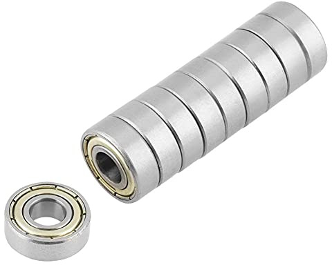 FTVOGUE Kugellager 696ZZ 440C, 6x15x5mm, 10 Stück, Edelstahl | Präzises Mikrolager, bis 120°C, verschleißfest, für Skateboards und Maschinen