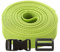 Roban Fashion Gurtband Polypropylen 5m mit Schnallen Klickverschluss/Klippverschluss x5 und x10 Leiterschnallen 25mm,Lime