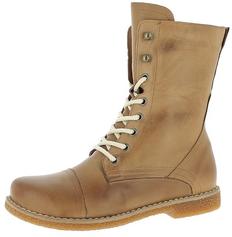 Andrea Conti Damen Stiefelette Schnürboot Leder 0348760, Größe:41 EU, Farbe:Braun