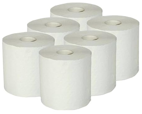 Lorito Papierhandtuchrolle 19x145cm aus Recyclingpapier, 2-lagig | Weiche Papierhandtücher ideal für Spender in öffentlichen Einrichtungen, reißfest & saugstark, 100% reiner Zellstoff