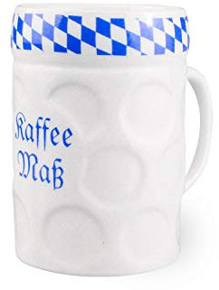Bavariashop Tasse Kaffee-Maß, Stilechte Kaffee Tasse aus Bayern, Zünftige Geschenkidee