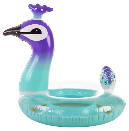 Creaciones Llopis Pavo Real Purpurina Circular 85CM. Brazaletes y flotadores, Adultos Unisex, Multicolor (Multicolor), Talla Única