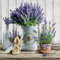 Abbott Collection 88-L-122500 Servietten, Lavendel im Eimer, 20 Stück, Violett