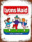 Vintage Retro Lyons Maid Kids Childrens Ice Cream Lolly Advertising inspired Kitchen Bar Novelty Gift Aluminium Metal Tin Wall Décor Sign