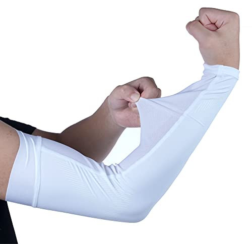 HYSENM Unisexe Manchette bras homme Tatouage Elastique Anti UV Manchon de compression bras Antidérapant Tattoo Cyclisme Randonnée Basket Conduite