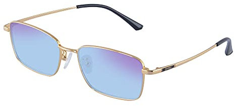 SHINU Titan Rahmen ot Gruen Farbenblindheit Schwaeche Brille Farbenblinde Fahrerbrille-CB1030(C2,gold)