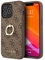 CG MOBILE Guess GUHCP13X4GMRBR Case for iPhone 13 Pro Max 6.7 Inch Brown 4G with Ring Stand