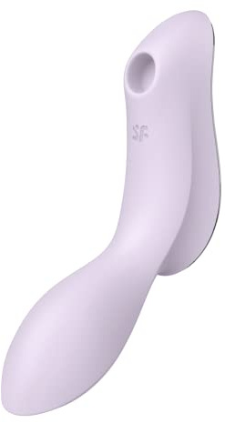 Satisfyer Curvy Trinity 2 Druckwellen-Vibrator | Wasserdicht (IPX7) | Sex-Spielzeug mit 3 Motoren | Gezielte G-Punkt & Klitoris Stimulation | Sex Spielzeug für Frauen | Erotik | Hautfreundlich