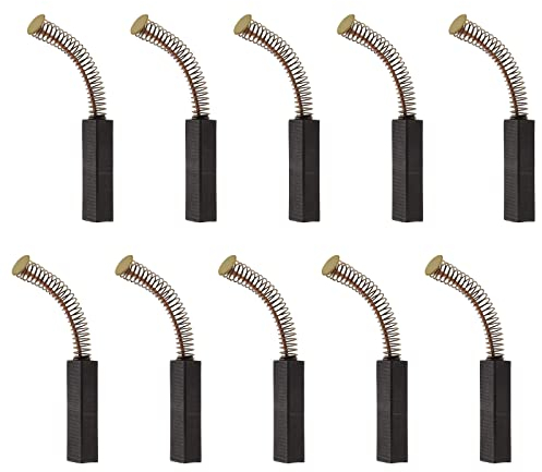 WANGCL Lot de 10 balais de charbon pour aspirateur Philips - Machine à absorber l'eau - Machine à sable et à glace - 6 x 11 x 32