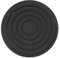 Shipenophy Silicone Trivet, Round Placemat Thickened Heat Resistant Silicone Placemat Non slip Insulation Mat Hot Mats Pads for Restaurant Home(Black)