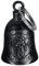 MOCY BELL - Clochette Moto Saint Christopher Safe Ride Guardian Gremlin Mocy Bell Acier Inoxydable Noir