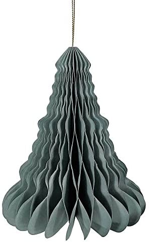 Christbaumschmuck Tannenbaum Papier Grau Christbaumanhänger Weihnachten