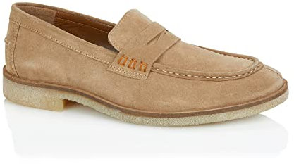 Silver Street London Hombres Morgan Suede Mocasines Zapatos Casuales Slip On Mocasín cómodo, Arena, 10 UK/44 EU