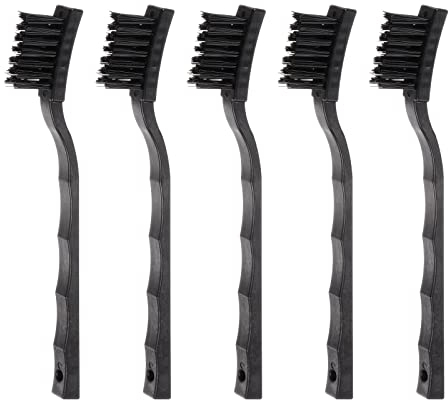 sourcing map 5pcs Anti-static Cleaning Brush 16x30mm PV Plastic Conductive Bristles Anti Static ESD Brushes for Clean PCB Laptop Keyboard Fan and Other Electronic Devices