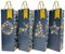 12 PCS Christmas Wine Bottle Bags, Kraft Paper Champagne & Whiskey Wine Gift Bags with Handles, Bottle Bags for Wine, for Spirits Xmas Party Decoration (B)