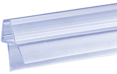 KOOBON Duschdichtung 80cm für 4mm 5mm 6mm Glastüren Dichtung Dusche Glastür für Duschtüren Duschwand Badewanne Duschkabine Ersatzdichtung mit dicker Gummilippen