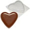 AM Vacuform Generic Transparent Heart Chocolate Mould - 170g, Set of 1, 6 or 12 - Wedding Favours, Valentines Gift or Heart Shaped Easter Egg - Love You, Hug Me, Im Yours, Kiss Me, Be Mine, Smile