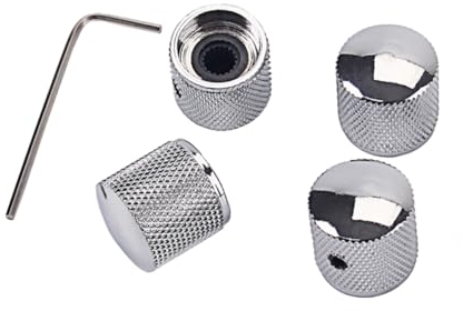 Toyvian Pedalverstärker Gitarrenverstärker Gitarrenknöpfe Effektpedal Knöpfe Für Gitarre Redwood-knopf Verstärkerregler Steuern Mahagoni- Einstellen Metallknauf