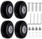 Xmart 4 Stück Gepäck Ersat Wheel Kofferrollen Trolley Ersatzrollen 50 * 18 mm Koffer Ersatzräder mit Metall Achsen Ersatzteile Gepäckkoffer Räder Gummi Luggage Wheels Replacement Koffer Rollen Ersatz