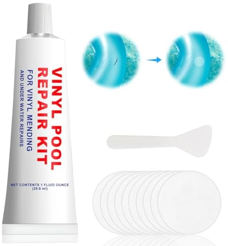 Kit Riparazione Piscina,Colla per Riparazione in PVC,Adesivo per Gommoni PVC,Kit di Riparazione para Materasso Gonfiabile,Gommone Gonfiabile,Piscina Gonfiabile,varietà di Gonfiabili