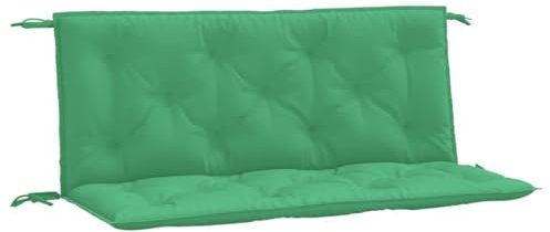 vidaXL Cuscini Panca da Giardino 2pz Verdi 120x50x7 cm Tessuto Oxford